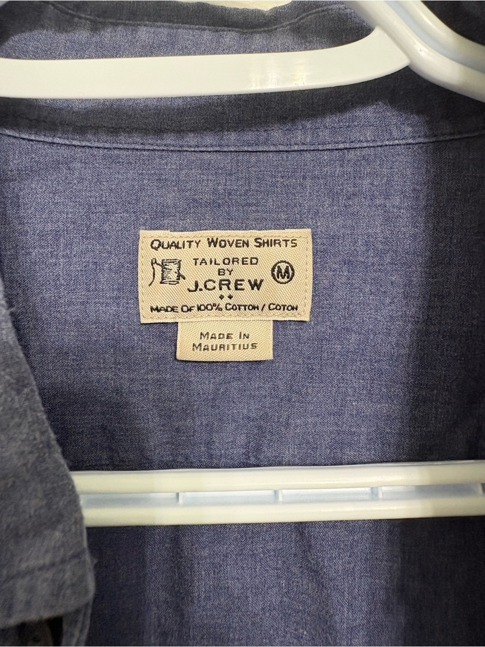 J. Crew Navy Blue Cotton Button-Up